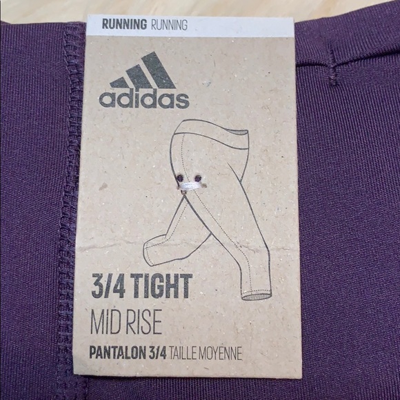 SALE!! Adidas How We Do 3/4 Run leggings NWT - Picture 11 of 13
